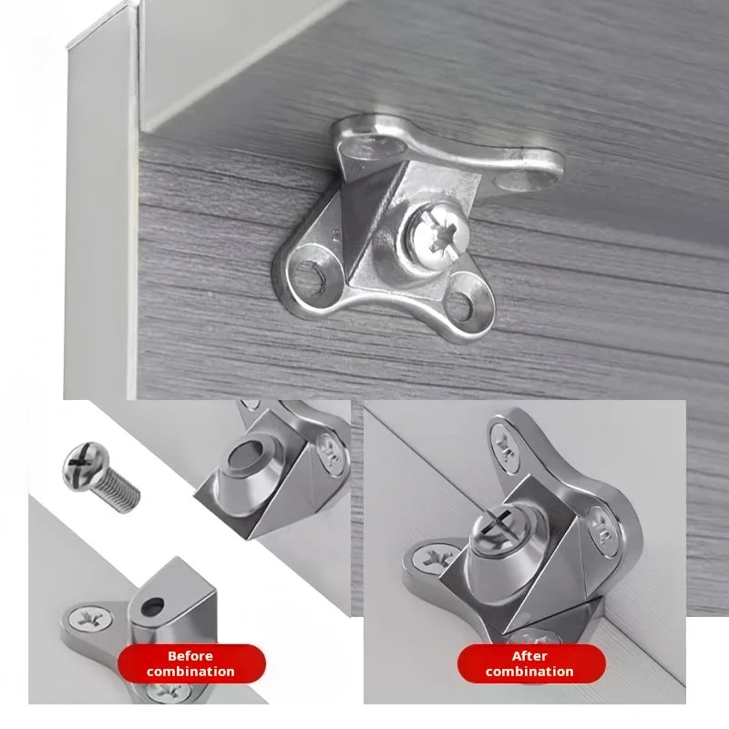 30-Piece Zinc Alloy Butterfly Corner Bracket Set with Screws - Durable Support Connectors for Furniture & Drawers