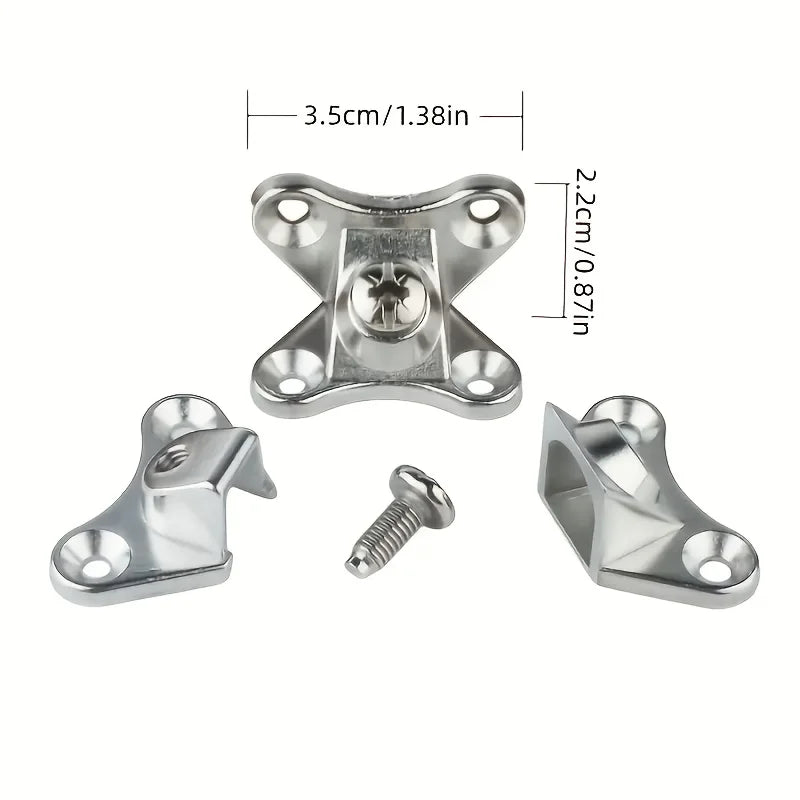 30-Piece Zinc Alloy Butterfly Corner Bracket Set with Screws - Durable Support Connectors for Furniture & Drawers