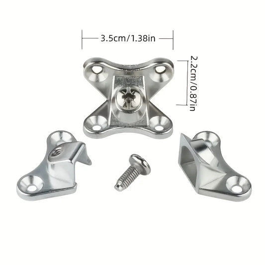 30-Piece Zinc Alloy Butterfly Corner Bracket Set with Screws - Durable Support Connectors for Furniture & Drawers