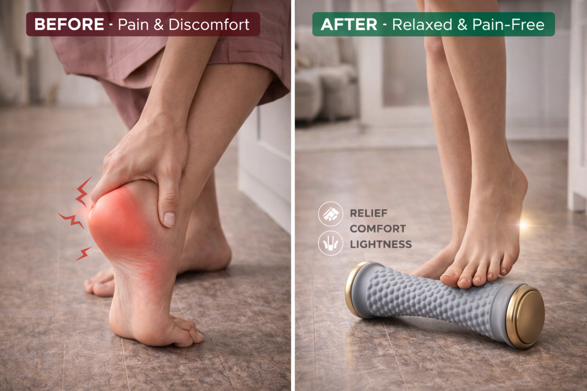 Foot Massage Roller - Plantar Fascia & Muscle Recovery Tool