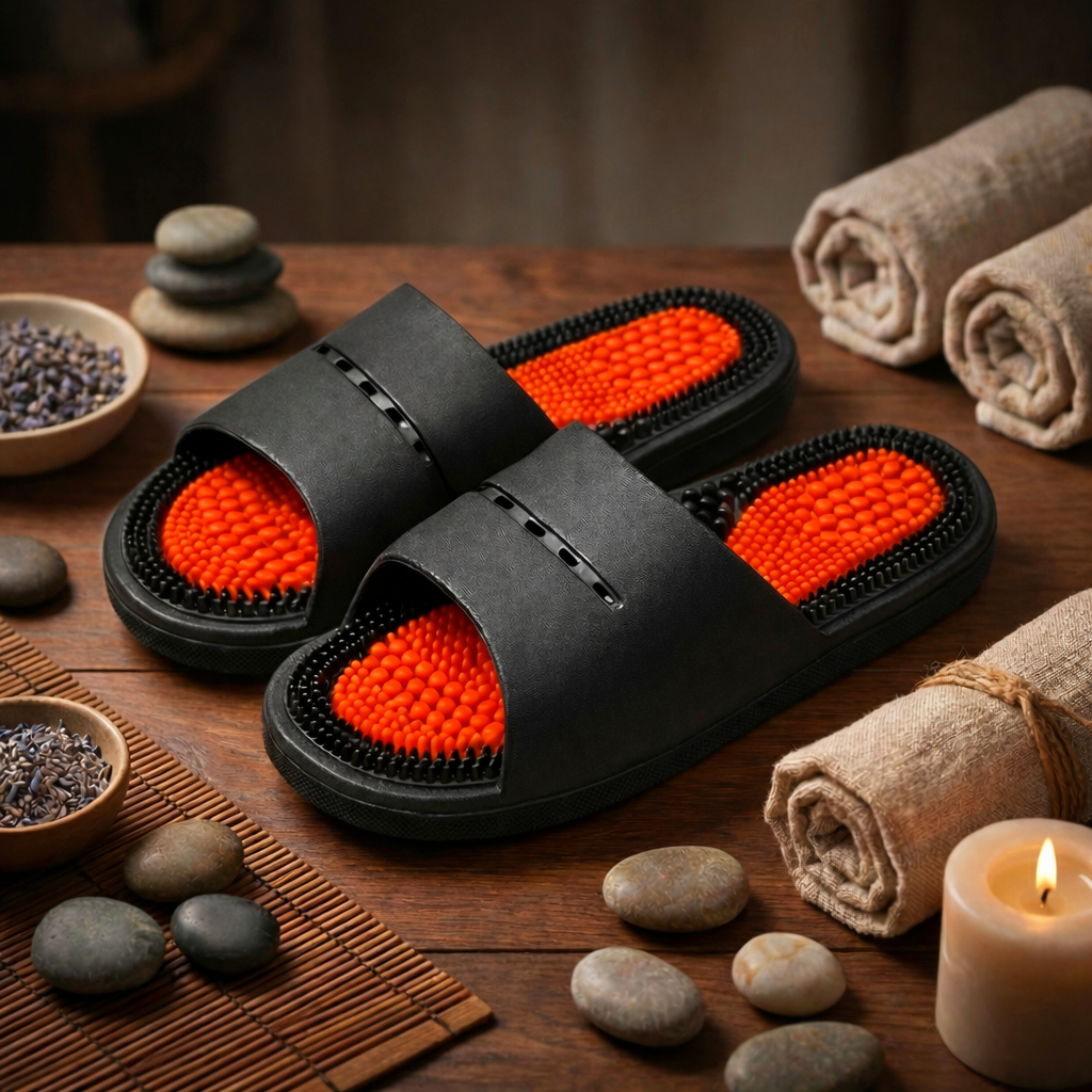 Acupressure Massage Slippers - Reflexology Sandals for Foot Pain Relief