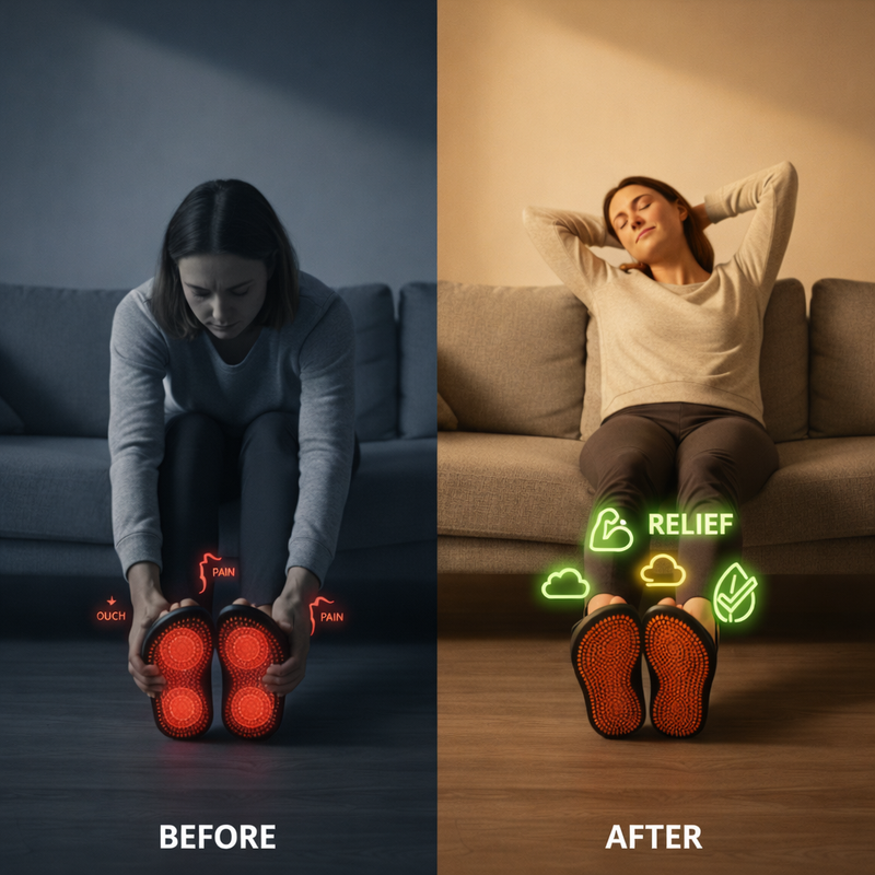 Acupressure Massage Slippers - Reflexology Sandals for Foot Pain Relief