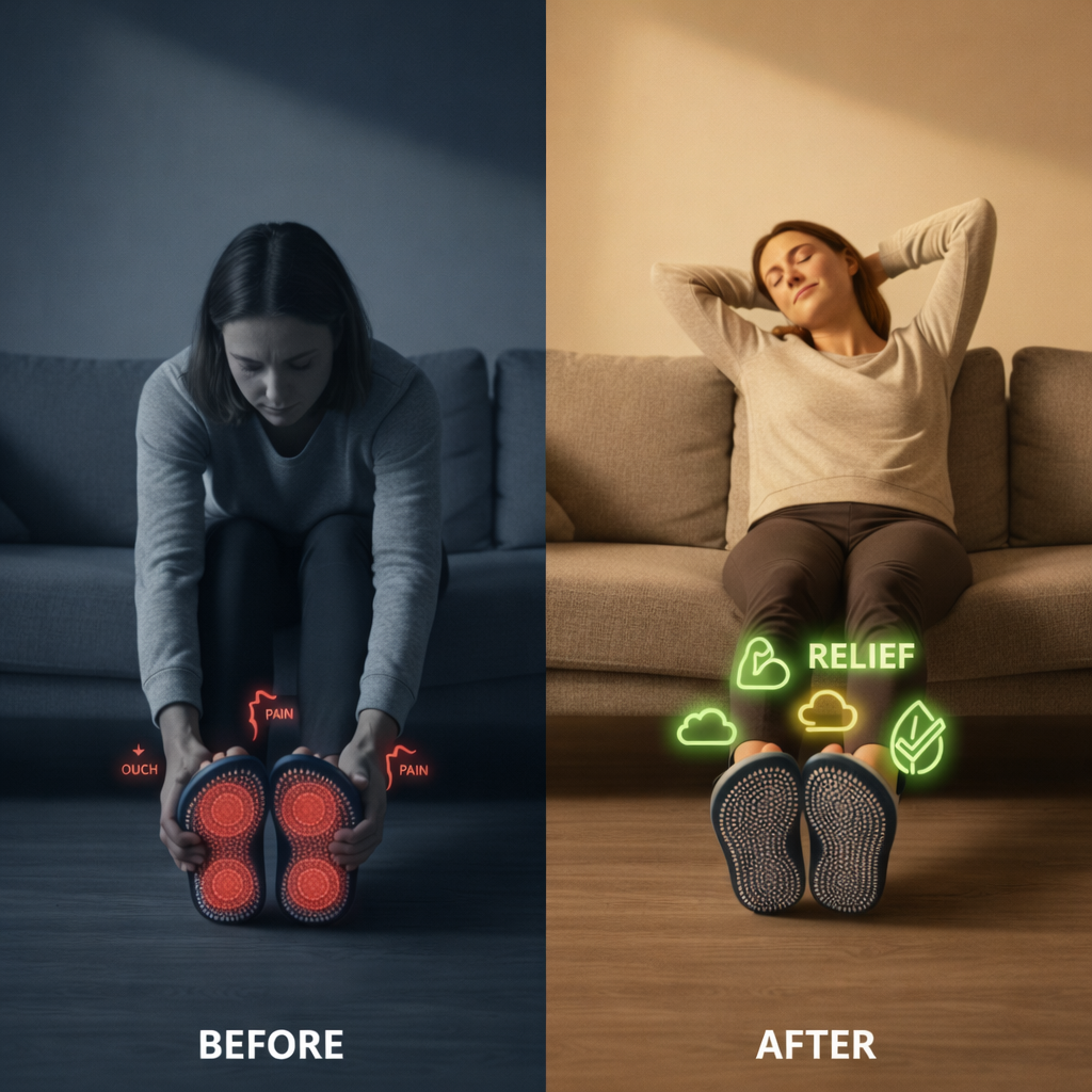 Acupressure Massage Slippers - Reflexology Sandals for Foot Pain Relief