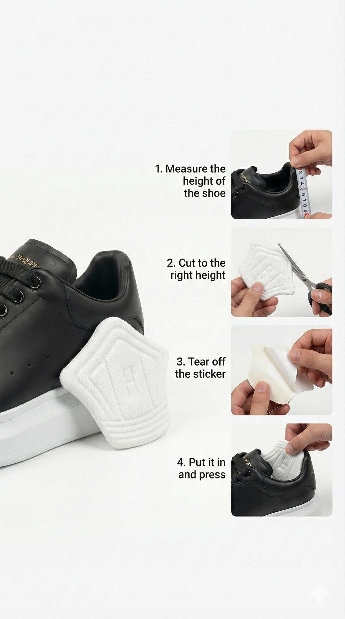 Heel Relief Pad - Adhesive Shoe Cushion for Pain Relief